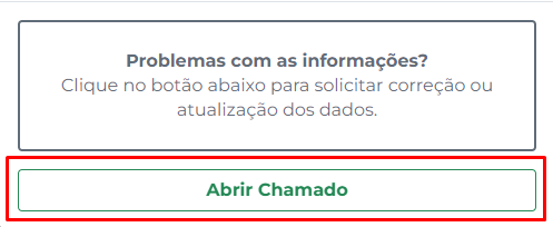 Botão de chamado para problemas